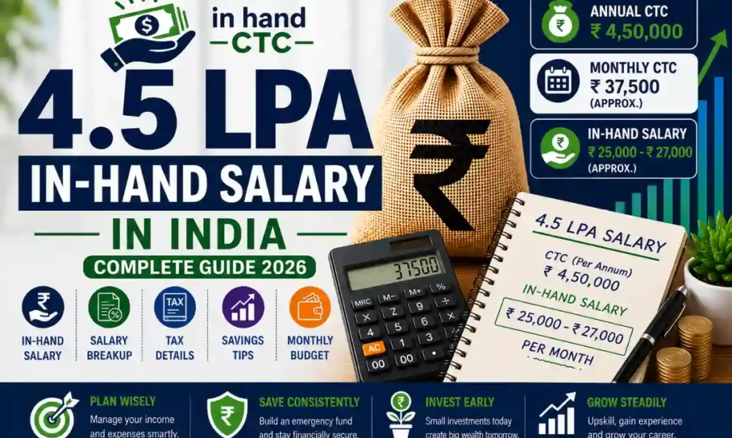 4.5 lpa in hand salary