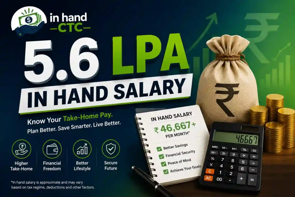 5.6 LPA in hand salary