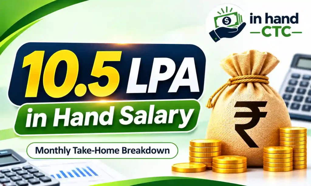 10.5 LPA in hand salary