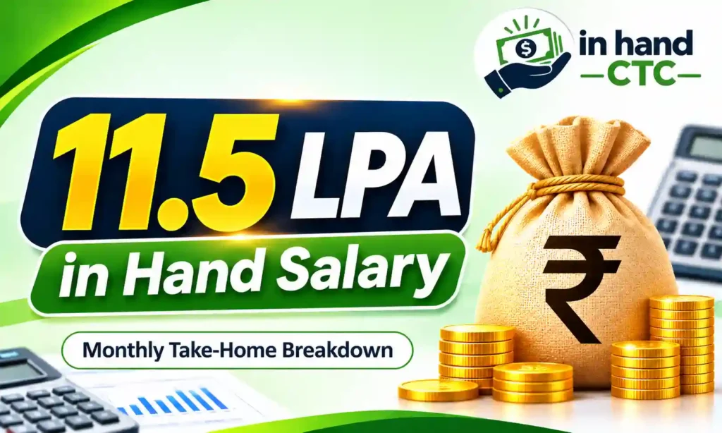 11.5 LPA in hand salary
