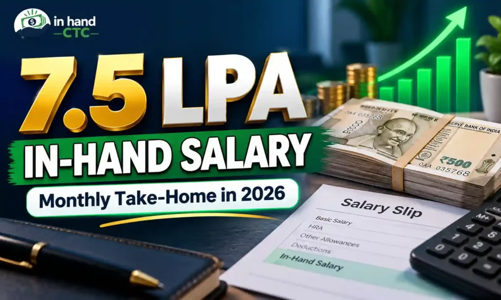7.5 LPA in hand salary